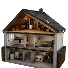 Haus oder Wohnung